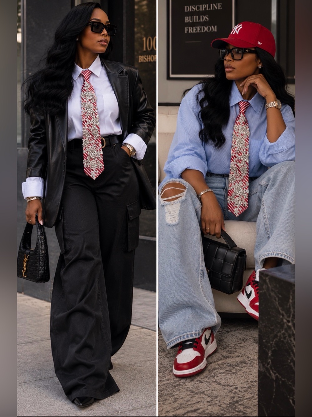 Rhinestone Tie